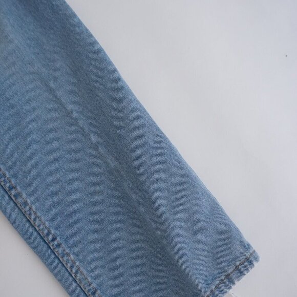 Vintage '90S Great Western Garment Light Wash Relaxed Western Denim Jeans 32X32 - Picture 4 of 16